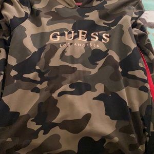 Sporty dress with hood and long sleeves